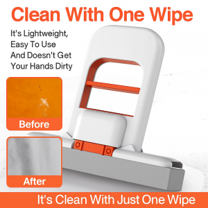 Washable Household Hands-Free Mini Mop Foldable Lazy Desktop Cleaning Mop Water-Absorbing Stain-Removing Mop