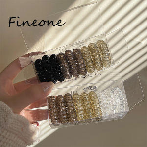 9Pcs/Set Women Girls Telephone Wire Elastic Hair Bands Elasticity Hair Ties Ponytail Holder Hair Accessories