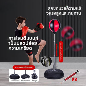 เป้าซ้อมมวยพร้อมนวม นวมคละสี อุปกรณ์ชกมวย เป้าล่อสำหรับต่อยำวย