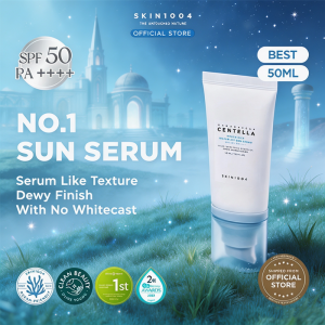 [BEST] SKIN1004 Madagascar Centella Hyalu-cica Water-Fit Sun Serum SPF50 PA++++ No White Cast Long-lasting Hydrating Lightweight for Daily Use | 50ml