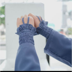 Handsock cincin karet ruffle manset smoke manset tangan serut