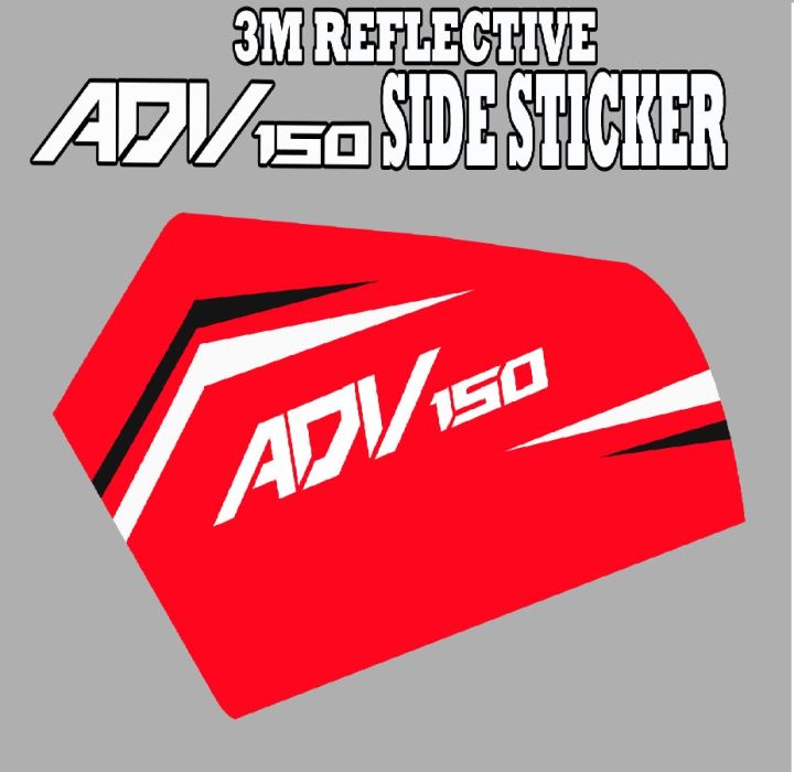 Lid Sticker ADV 150 SIDE LID STICKER/ HONDA ADV 150 SIDE LID STICKER / HONDA ADV ...