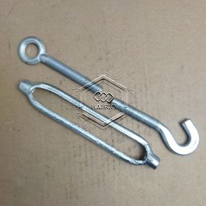 SPANSKRUP 12MM M12 TRUNBUCKLE 12 MM SPAN SKRUP JARUM KERAS TARIKAN KAWAT GALVANIS HOOK & EYE GALVANIZ SKRUP SEKRUP