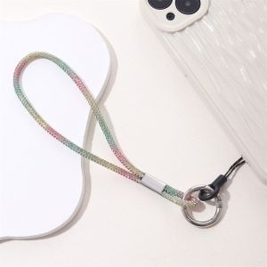 LENMAX. Phone Charm Phone Decoration Rhinestone Diamond Anti-lost Lanyard Neck Hanging Strap Phone Neck Strap Phone Lanyard Cellphone Hanging Rope Phone Wrist Straps