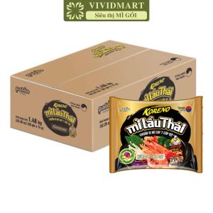[THÙNG 20 GÓI] - PALDO - Mì lẩu Thái Koreno hương vị chua cay Mì Koreno Hàn Quốc Mì lẩu thái Hàn Quốc Mì Hàn Quốc (75g/gói)