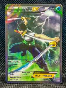 One Piece: Roronoa Zoro Pokemon Holographic Cards