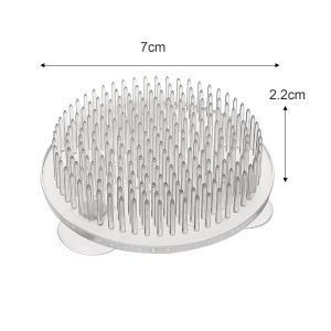 5PCS New Round Flower Base Holder Transparent Flower Arranging Floral Decor Pot Plastic Ikebana Suction Cup Home Decor