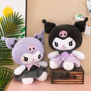 Kuromi plushie Jk skirt dress up kuromi plush toy Sanrio doll birthday gift