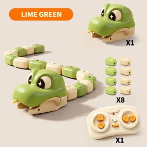 DEER ic RC Snake Car Toy Rechargeable Interactive Greedy Snake Car Racing Model Bead Eating ic RC Car 2 Players Battle