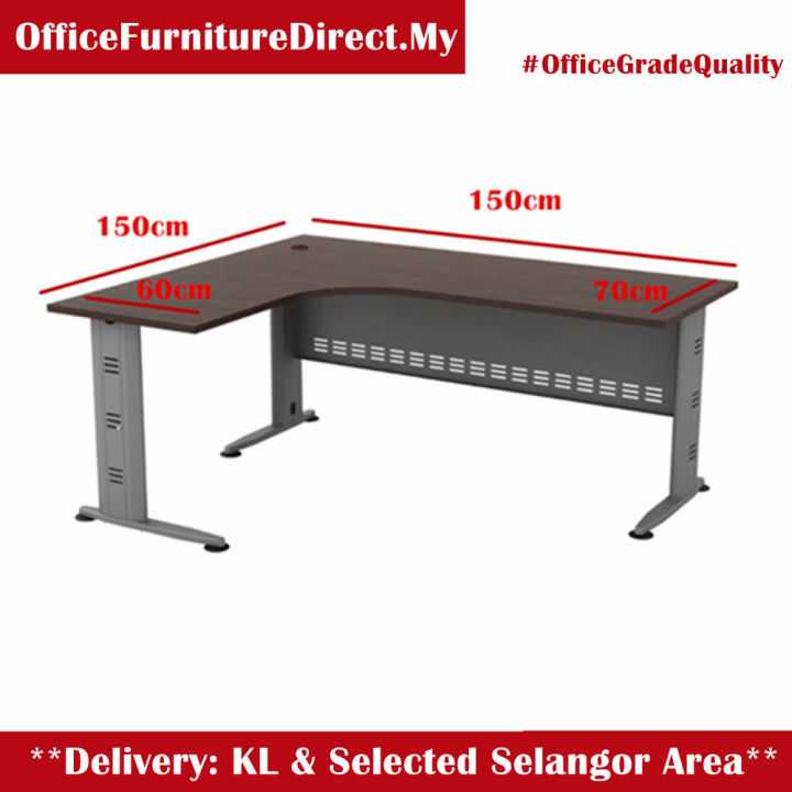 VSS Q L Shape Office Table 5 Feet QL1515 (DIY Install KL Area) Lazada