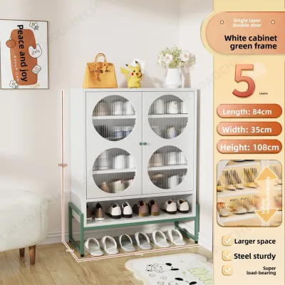 Multifunctional Shoe Cabinet Household Entrance 2025 New Model Steel Extremely Simple Style Shoe Cabinet Storage Cabinet