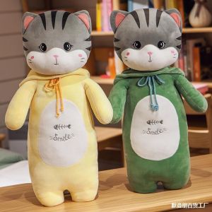 60/80/100CM Cute Transformed Cat soft plush toy Girl Sleeping Large Long plushie Pillow Doll baby kid Birthday Gift Girl
