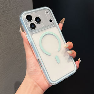 Transparent 2IN1 Airbag Shockproof Magnetic Case For iPhone 17 Air 16 15 14 13 12 11 Pro Max Plus Magsafe Wireless Charge Cover