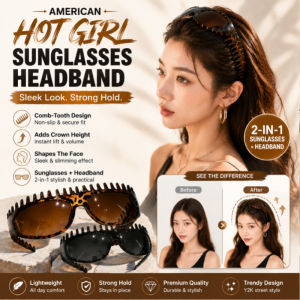 Spiked Sunglasses Headband Y2K Edgy Headband Retro Grunge Hairband Streetwear Hair Accessories Women Girls