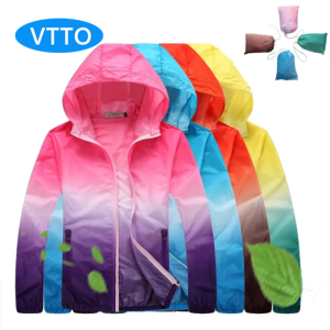 VTTO Men Women Quick Dry Windbreaker Hiking Jackets Waterproof Sun-Protective Anti UV Outdoor Sports Coats