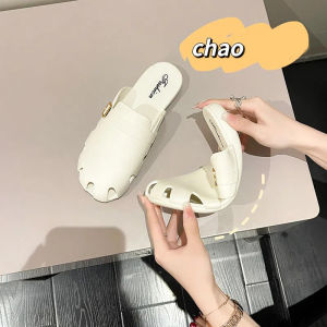 LKfashion ขายดีมากกก❤️🔥รองเท้าแตะแบบสวม หัวปิด เปิดส้น แต่งดีเทลด้วยสายคาดและรูระบายสุดเก๋💯 ดีไซน์เก๋ ระบายอากาศดีมาก คลาสสิคสุดๆ มันเริ่ดดดมาก💥