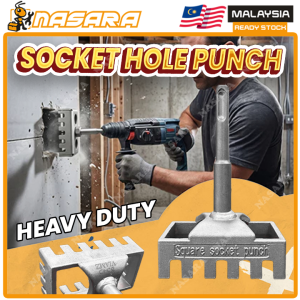 Nasara Square Hole Punch Drill Rectangle Slot Tool Multifunction Hole Socket Slotter For 86 Type Junction Box