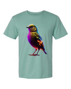 Kaos Pria Model Terkini Trending Motif 3D Bahan katun 24 Burung Pelangi   H0434