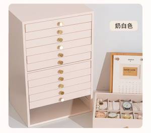 Ⓜ️ZEROIDEASⓂ️ 12 Layer Wooden with Velvet Divider Large Capacity Jewelry Box Functional Jewelry Holder Jewelry Box Jewelry Case Earring Necklace Ring Bracelet Watch Jewelry Storage Box Jewelry Organizer Box Ring Box Necklace Box Earring Box Bracelet Box