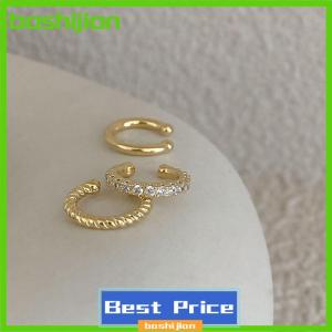 bashijian 3 cái đơn giản vòng bọc Bông tai sụn Tai Clip không có xuyên sụn Bông tai tai tai Cuff
