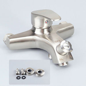 Bathroom shower faucet bathtub faucet 304 stainless steel hot and cold mixing valve faucet