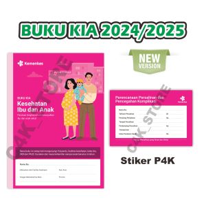 buku KIA versi baru 2024 / 2025 (buku Kesehatan ibu hamil dan anak) buku pink