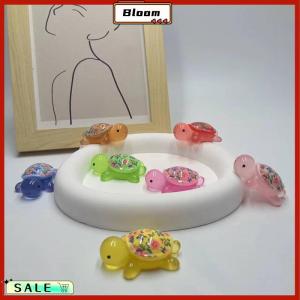 Follow Get New[Bloom Z] Cartoon Luminous Turtle Flower Printing Turtle Diy Ornament Glow-in-the-dark Resin Accessories Aquarium Fish Tank Miniature