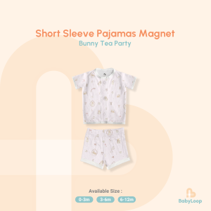 Baju Bayi - Short Sleeve Pajamas Magnet Tencel - Baby Loop