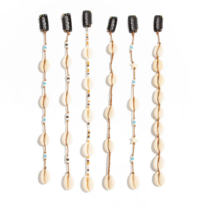 เชือกร้อยลูกปัดผมเปลือกยาวสำหรับผู้หญิงสำหรับถักเปียเชือกกิ๊ฟติดผมเกลียวชุดฤดูร้อนเสื้อผ้าลำลอง