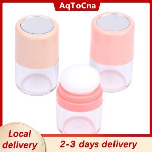 [COD] AqToCna Ship within 24 hours Mini Empty Refillable Loose Powder Box With Powder Puff Diy Cosmetic Powder Case Blusher Finishing Powder Jar Container