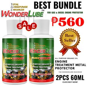 The Wonderlube Maximum Performance for Gas and Diesel Engine Oil Additives (2PCS 60ML)