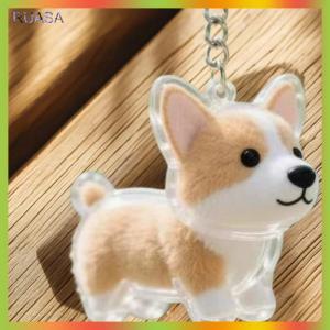 RUASA Dog Shape Pet Hair Storage Box Transparent DIY Handmade Pet Hair Keychain Backpack Decor Accessories Souvenir Collection Gift