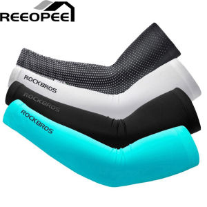 REEOPEE  Summer sun protection gloves mens and womens ice silk arm protectors outdoor cycling sleeves thin sleeves.