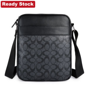 Mens Messenger Bag Waterproof PU Leather Business Sling Shoulder Bag