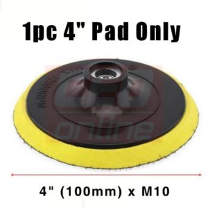 CEO 🇲🇾 Velcro Polisher Backing Pad Sanding Paper Disc Wool Bonnet Pad Buffing Polishing Angle Grinder Car Polish Kereta
