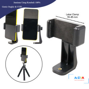 AIEACH Smartphone Clip Bracket Holder Mount Tripod Monopod - F360 - Black