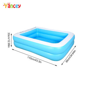 【Available Stock On Sale】child play swimming pool paddling Thickened Square Swimming Pool big sale Summer Party Supplies (110cm/128cm/150cm for Kids) (181cm/200cm for Family)