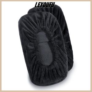 LEYOUFU 1 2pcs xốp nhung 4 màu sắc cánh tay bìa ghế slipcover Ghế văn phòng tay vịn bao gồm cho khuỷu tay và cẳng tay hỗ trợ Kit