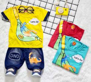 Az-ZahraShop- Setelan Anak Laki Laki Usia 6 sampai 12 Bulan | Setelan Anak Usia 1 Tahun | Baju Anak