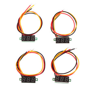 [AYLMER] 1Pc 0.28 Inch DC LED Digital Voltmeter Adjustable DC 0-100V Voltage Meter