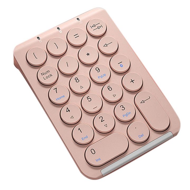 【JIN】-Wireless Number Pad Bluetooth Numeric Keypad Round Keycaps Numpad ...