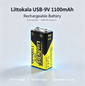 LiitoKala USB-9V 1100mAh Lithium Battery Universal Toy Remote Control KTV 6F22 Hot-selling