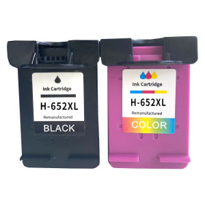 Compatible HP 652XL Black & Color Ink Cartridges (New Chip Ink Level Display) Replacement for HP DeskJet 1115 1118 2135 2138 3635 3636 3755 3835 3836 3838 4535 4538 4675 5078 Printers Black 750 Pages/Color 450 Pages