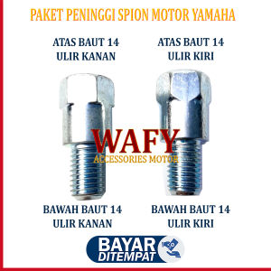 Paket Isi 2 - Peninggi Spion Honda Ke Honda Peninggi Spion Motor Honda 2 Pcs  Sambungan Kaca Spion Motor Honda 2 Pcs Peninggi Spion Yamaha Ke Yamaha