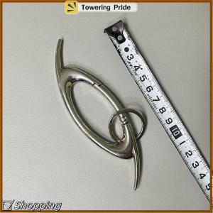 [Towering Pride] Zinc Alloy Bag Charm Trinkets Keychain Cross Carabiner Keychain Camping Hiking Outdoor Climber Waist Pendant Accessories Gift