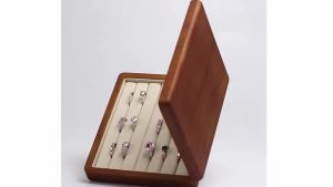 FCOirlv Wooden Ring Earrings Bracelet Necklace Jewelry Storage Organizer Display Holder Multifunctional Jewelry Case SM080