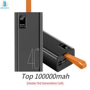 HOUTAPP Power Bank Fast Charging 100000Mah PD120W Type-C Input USB 4 Output Tampilan Digital LED Light Powerbank Power Bank Original Asli Power bank robot 1000000mah Power Bank Awet Tahan Lama