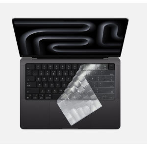 Black Crystal Ultra Thin Soft keyboard Cover Film for 2023 2024 Macbook Air M1 M2 M3 M4 Pro 14 16 inch air 15 A3113 A3114 A2992 A2918 A2991 A2337 A2338 laptop Accessories