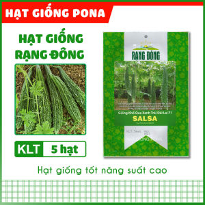 Hạt giống Khổ qua xanh trái dài lai F1 Salsa (5 hạt) - Hạt giống Rạng Đông
