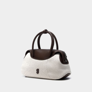 KUNOGIGI/ Kura Gigi Baseball Boston Bag small sanded leather handbag womens crossbody bag 24 models